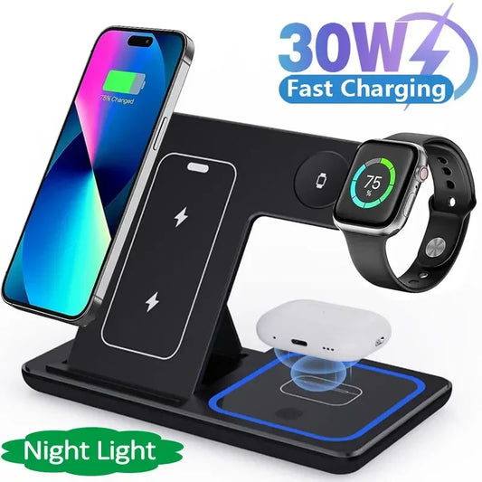 30W LED Fast Wireless Charger