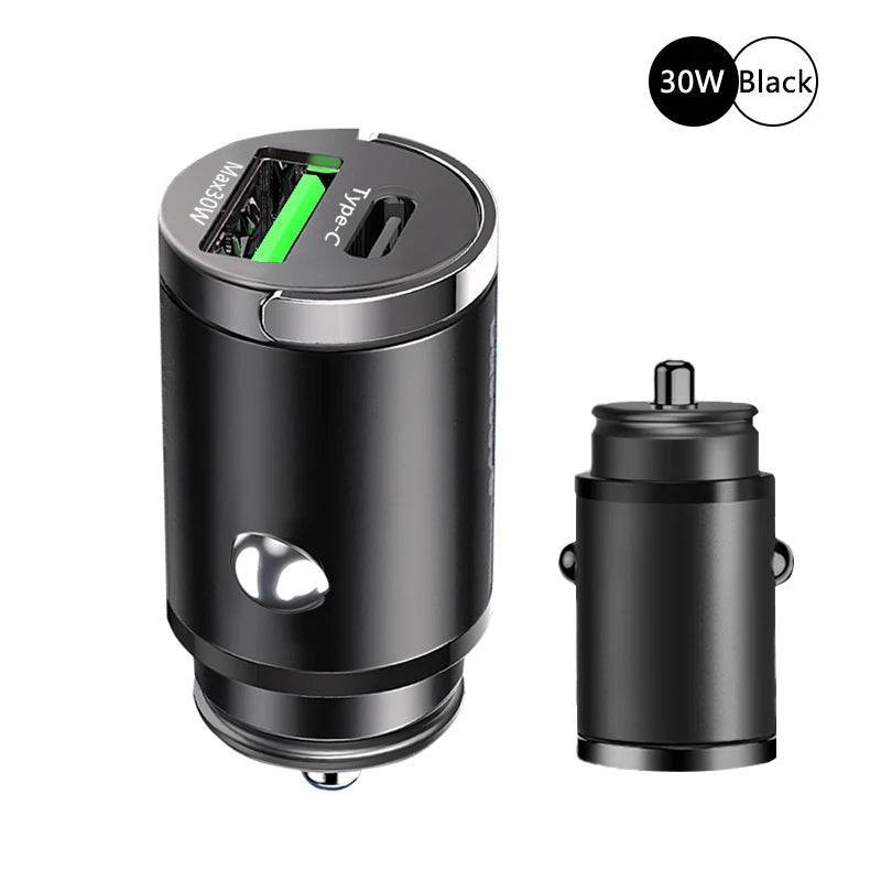 100W Mini Car Charger USB / Type C