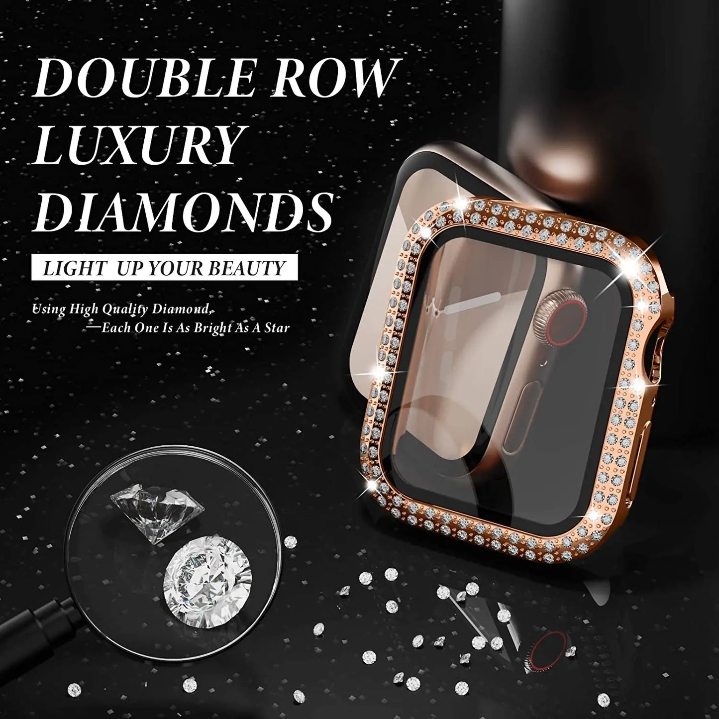 Diamond Apple Watch Glass+cover