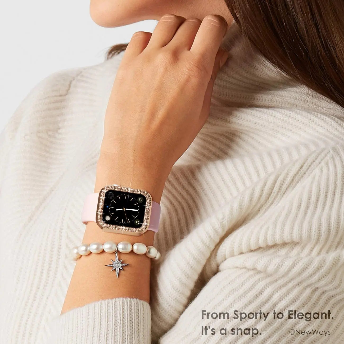 Diamond Apple Watch Glass+cover